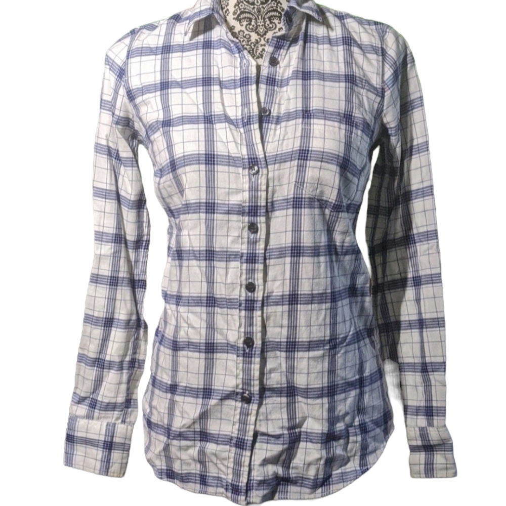 J.Crew Factory Plaid Button Down XXS
